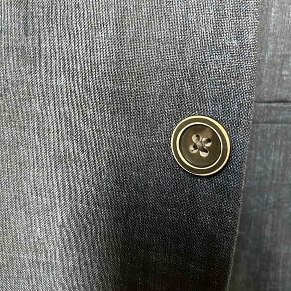 Blue Linen Blazer Jacket Size 42R 100% Linen NWT 42 R - Picture 6 of 11